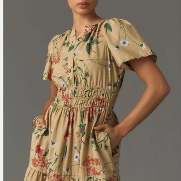 Anthropologie Somerset Maxi Khaki Dress - Picture 15 of 15